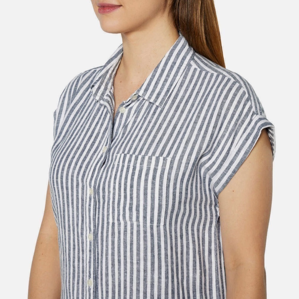 ORVIS Women’s Short Sleeve Linen Blend Button Down Shirt Size S - Picture 4 of 11